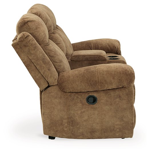 Huddle-Up Glider Reclining Loveseat with Console