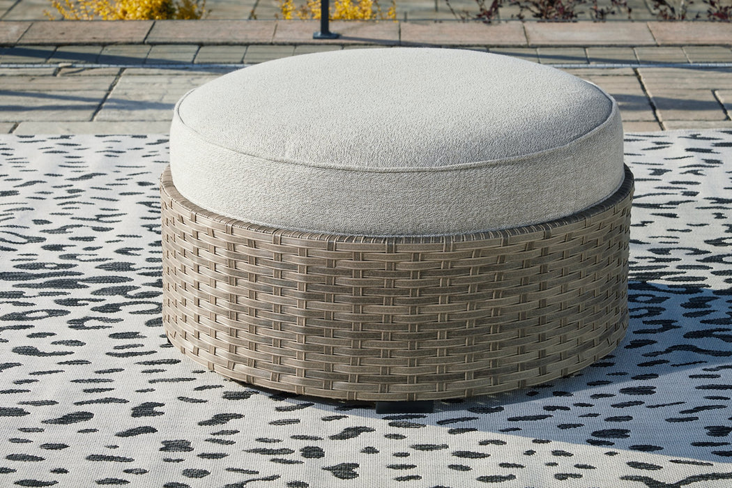 Calworth Outdoor Ottoman with Cushion